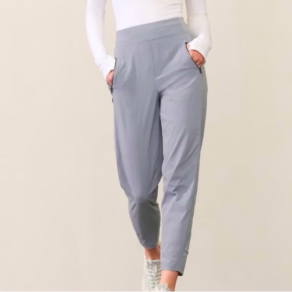 Athleta Trekkie North High Rise Jogger Pant Hiking Coastline Blue Grey Outdoor - Picture 14 of 14